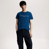 Tommy Hilfiger Organic Cotton Tommy Logo T-Shirt in Deep Indigo