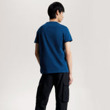 Tommy Hilfiger Organic Cotton Tommy Logo T-Shirt in Deep Indigo