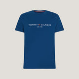 Tommy Hilfiger Organic Cotton Tommy Logo T-Shirt in Deep Indigo