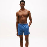 Tommy Hilfiger Original Logo Mid Length Swim Shorts In Aegean Sea