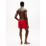 Tommy Hilfiger Original Logo Mid Length Swim Shorts Medium Red