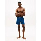 Tommy Hilfiger Original Print Mid Length Swim Shorts Palm Leaf Aegean Sea