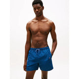 Tommy Hilfiger Original Print Mid Length Swim Shorts Palm Leaf Aegean Sea