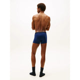 Tommy Hilfiger Original Trunks And Socks Gift Set In Navy Tonal Flag/Desert Sky