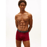 Tommy Hilfiger Original Trunks And Socks Gift Set In Red Tonal Flag/Desert Sky