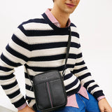 Tommy Hilfiger Pebble Grain Crossbody Reporter Bag Black