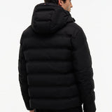 Tommy Hilfiger Performance Tech Padded Hooded Jacket In Black