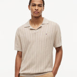 Tommy Hilfiger Polo Shirt Pointel In Khaki Heather