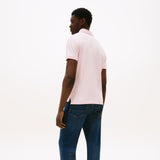 Tommy Hilfiger Regular Cotton Polo Shirt in Pink Lily