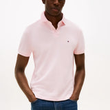 Tommy Hilfiger Regular Cotton Polo Shirt in Pink Lily