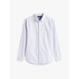 Tommy Hilfiger Regular Fit Stripe Oxford Shirt In Cloudy Blue/White