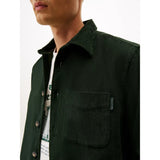 Tommy Hilfiger Relaxed Corduroy Overshirt In Riverbed Green