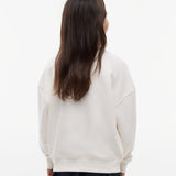 Tommy Hilfiger Rhinestone Crew Neck In Ancient White