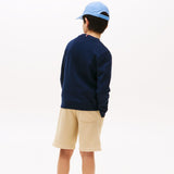 Tommy Hilfiger Script Flag Sweatshirt In Dark Night Navy