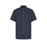 Tommy Hilfiger Shirt Seersucker Printed In Night Sky