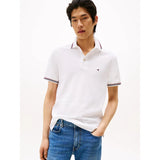 Tommy Hilfiger Slim Fit Tipped Polo Shirt in White