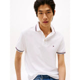 Tommy Hilfiger Slim Fit Tipped Polo Shirt in White