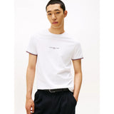 Tommy Hilfiger Slim Jersey Tipped T-Shirt In White