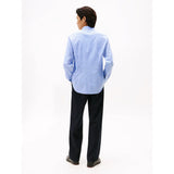 Tommy Hilfiger Smart Casual Slim Fit Check Dobby Shirt In Sweet Blue Multi