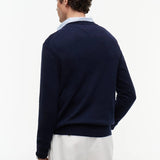 Tommy Hilfiger V-Neck Jumper With Cashmere In Navy Blue