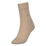 Tommy Hilfiger Women's Cable Wool Fold Over Socks In Sand