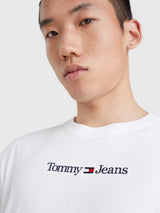 Tommy Jeans Embroidery Classic Fit T-Shirt White