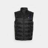 Tommy Jeans Essential Light Down Vest in Black
