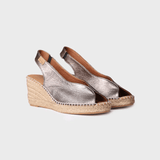 Toni Pons LAILA-P Wedge Espadrilles Peep Toe Style In Bronze