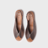 Toni Pons LAILA-P Wedge Espadrilles Peep Toe Style In Bronze