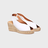 Toni Pons LAILA-P Wedge Espadrilles Peep Toe Style In White