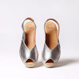 Toni Pons Mid heel Espadrille Silver