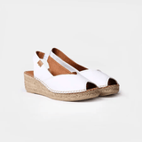 Toni Pons BERNIA-P Wedge Espadrilles Leather In White