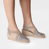 Toni Pons TRITON Shiny Vegan Espadrilles In Platinum