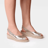 Toni Pons BERNIA-P Wedge Espadrilles In Platinum