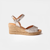 Toni Pons SIA-P Wedge Espadrilles In Silver