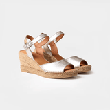 Toni Pons SIA-P Wedge Espadrilles In Silver