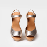 Toni Pons SIA-P Wedge Espadrilles In Silver