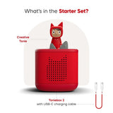 tonies - Toniebox 2 Starter Set In Sunset Red (With Rubie)