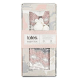 Totes Chenille Crop Knitted Slipper Socks In Pink Multi
