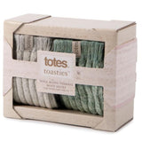 Totes Chunky Twist Wool Boot Socks (Twin Pack) In Grey / Sage
