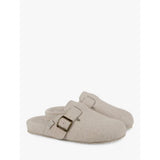 Totes Felt Clog Slippers In Oat