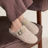 Totes Isotoner® Ladies Borg Clog Slipper In Oat