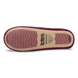 Totes Isotoner® Ladies Popcorn Terry Ballet Slipper In Burgundy