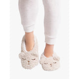 Totes Novelty 3D Footsies, Bear In Cream