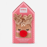 Totes Novelty Super Soft Slipper Socks - Reindeer