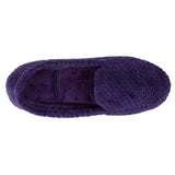 Totes Popcorn Full Back Slippers Dark Purple