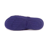 Totes Popcorn Turnover Open Toe Slippers Navy