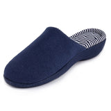 Totes Stripe Heeled Mule Slippers