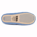 Totes Terry Ballerina Slippers Cornflower Blue