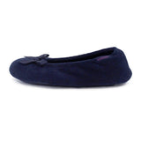 Totes Terry Ballerina Slippers Navy